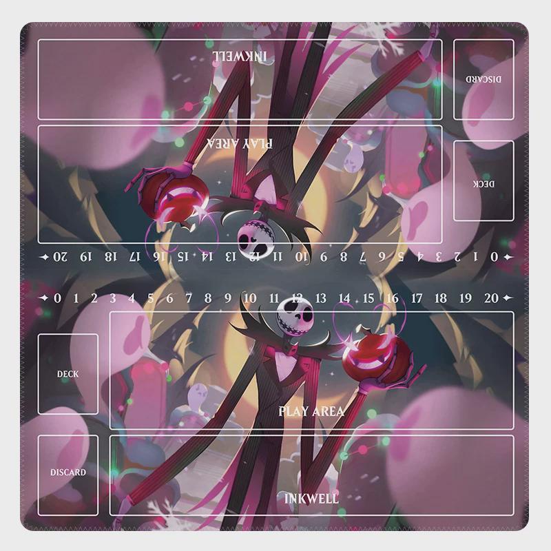 Duo Lorcana Playmat | 2 Player TCG Battle Mat | Multi-Color Lorcana Duo Mat | Two-Player Layout | 24 x 24 inches