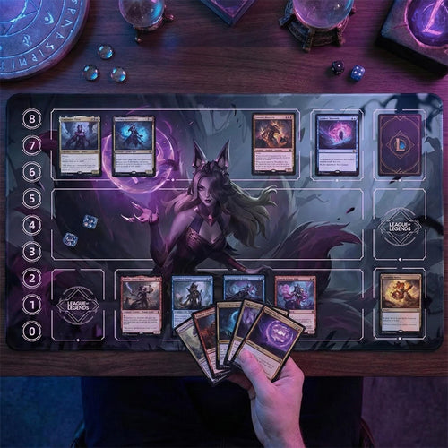 Ahri Riftbound Playmat – League of Legends Inspired TCG Surface (24" x 14")