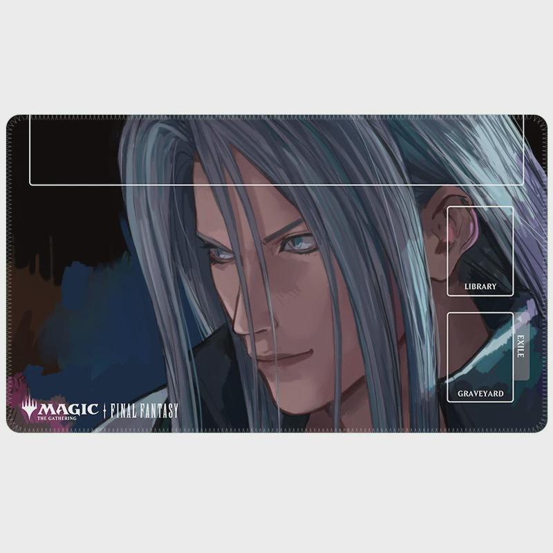 Final Fantasy Sephiroth "One Winged Angel" MTG Playmat, Magic the Gathering Commander Mat, Zoned TCG Desk Mat | 24 x 14 inches FFXIV