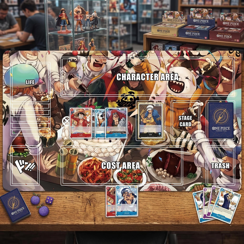 Heart Pirates Celebration Feast One Piece Playmat