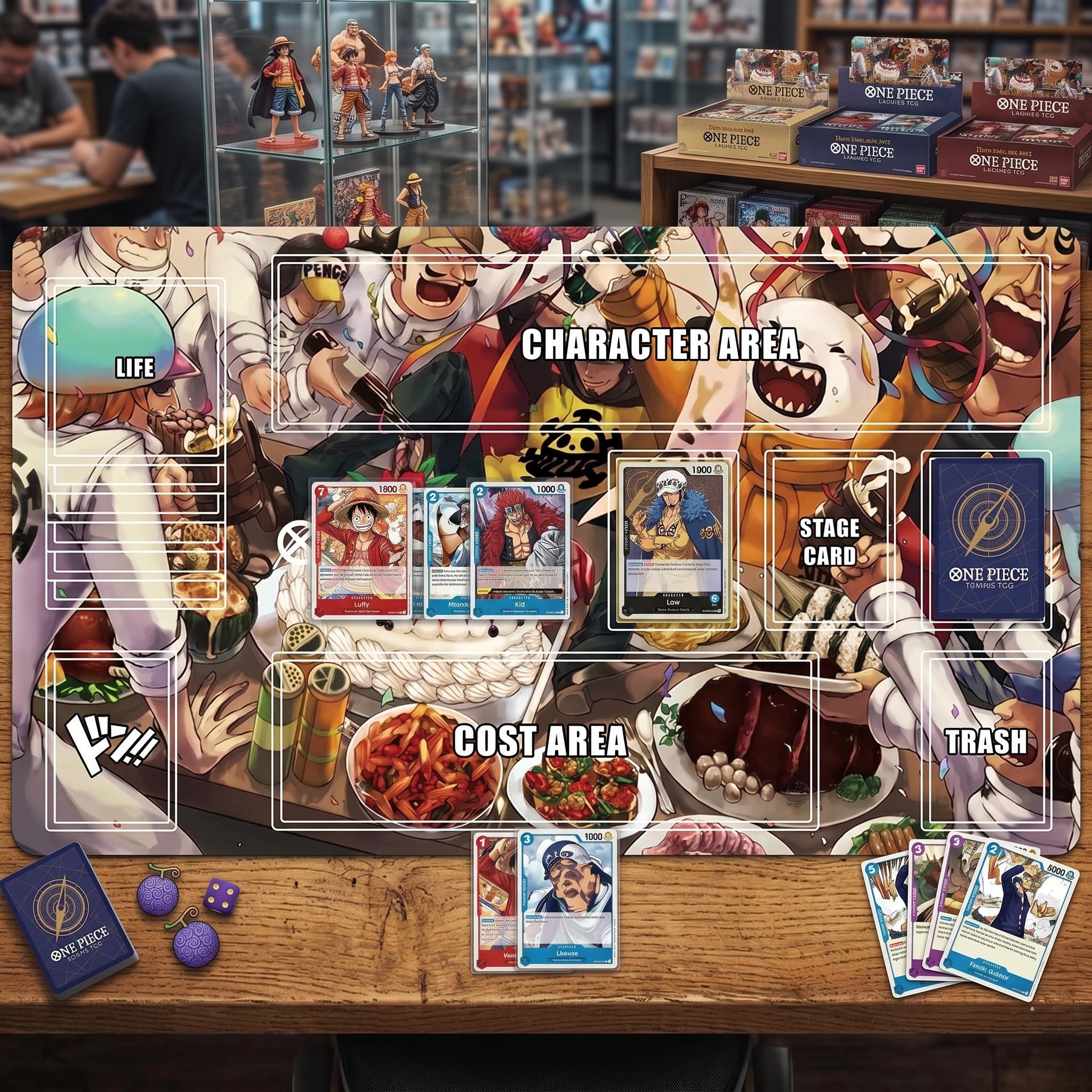 Heart Pirates Celebration Feast One Piece Playmat