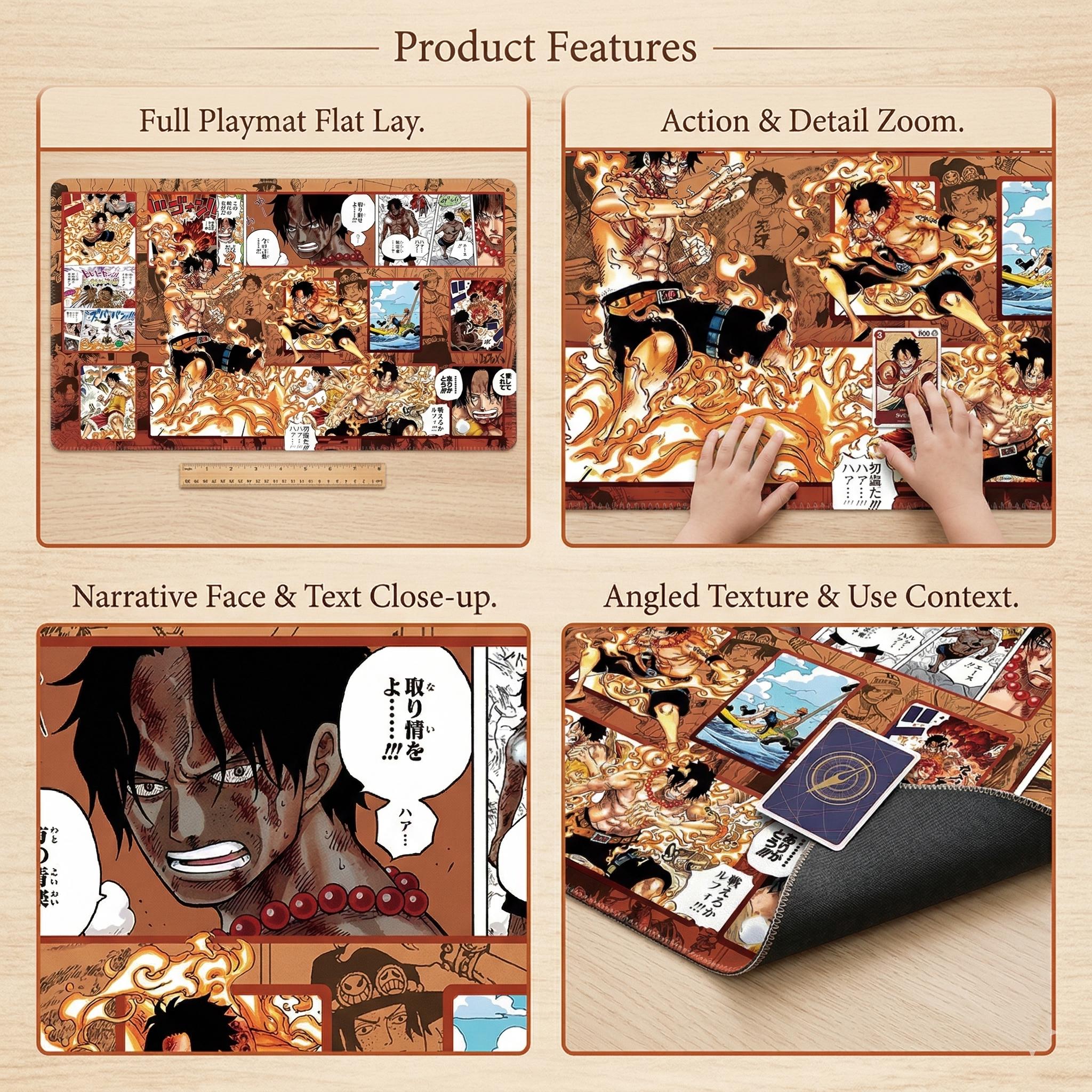 Portgas D.Ace One Piece Playmat