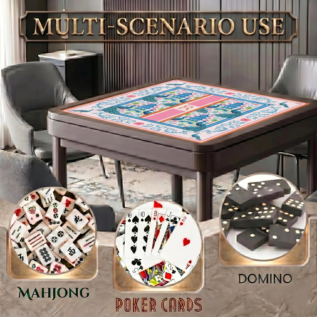 Peacock Design Personalized Mahjong Mat