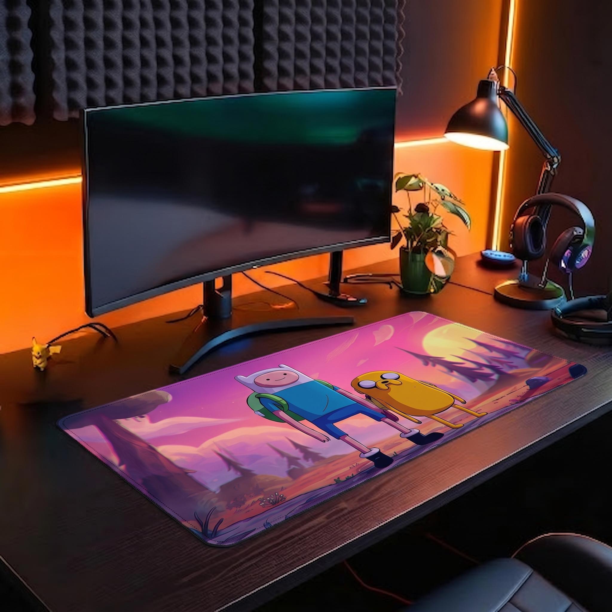 Adventure Time Jake and Finn Gaming Desk Mat | Available in Multiple Sizes