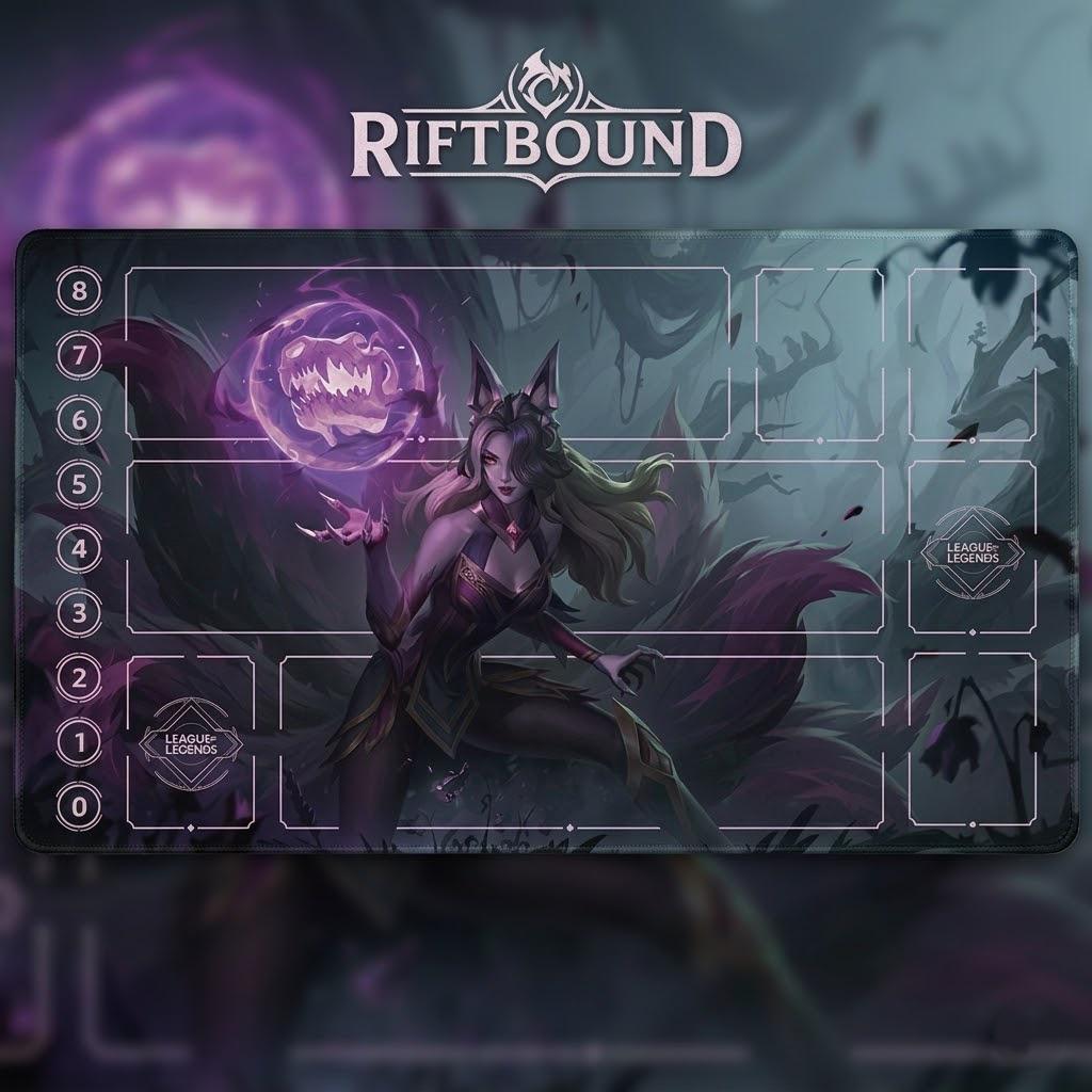 Ahri Riftbound Playmat – League of Legends Inspired TCG Surface (24" x 14")