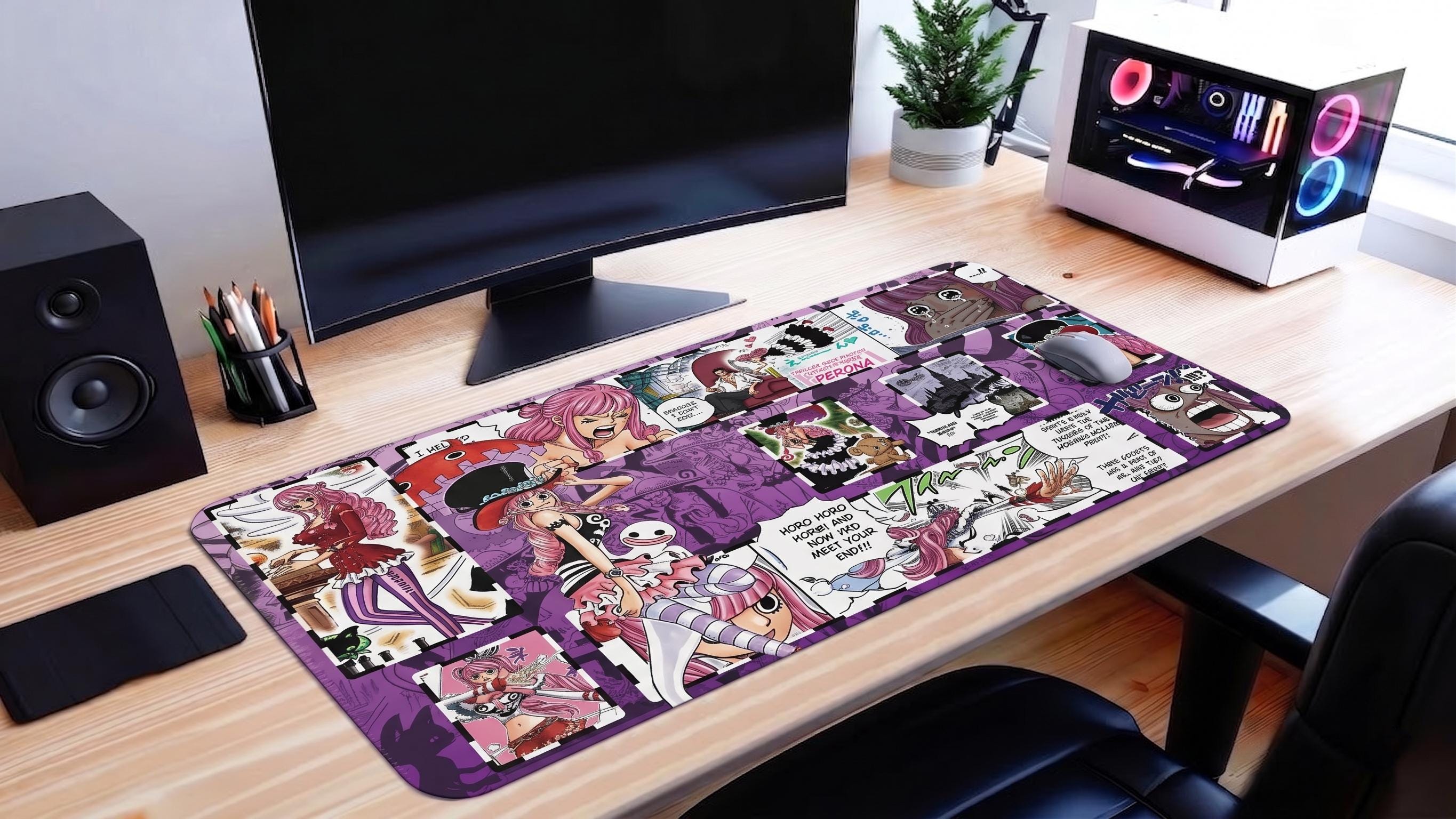 One Piece Perona TCG Playmat – Ghost Princess Manga Card Game Desk Mat