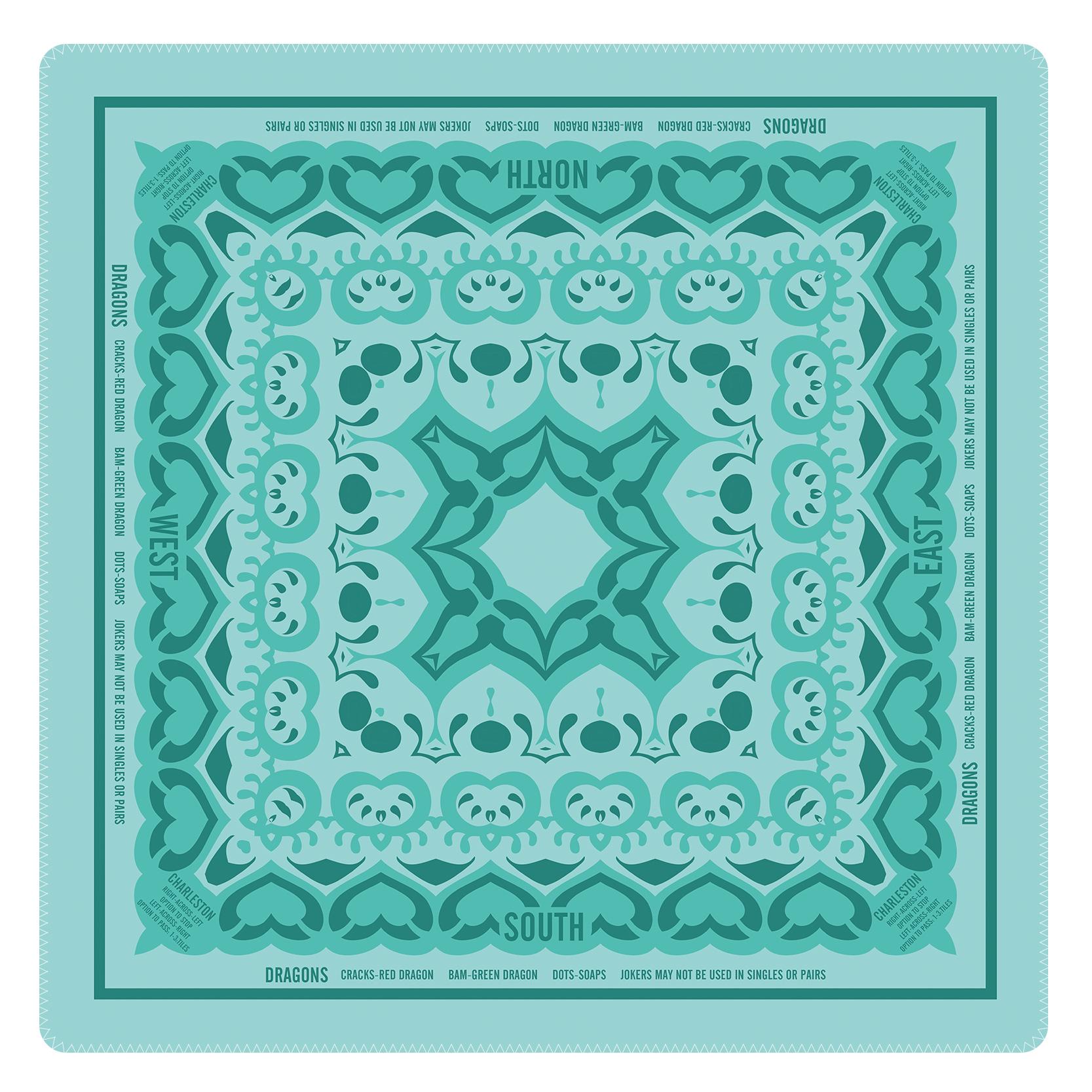 Teal Mahjong Playmat