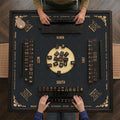 Professional Mahjong Mat with Instructions - Board Game Table Mat - Non-Slip Game Night Table Protector - Gift for Mahjong Players & Hosts