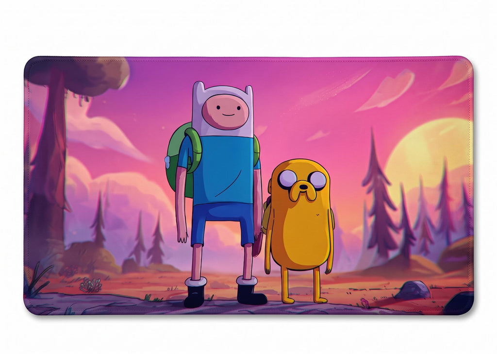 Adventure Time Jake and Finn Gaming Desk Mat | Available in Multiple Sizes