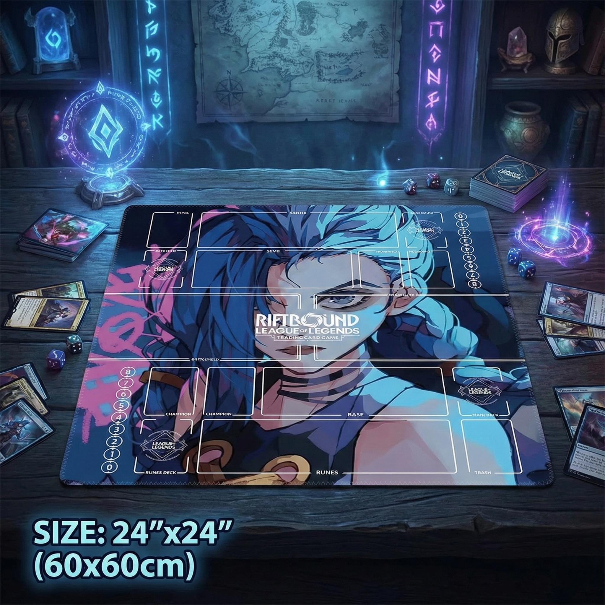 Jinx Riftbound Duo Playmat
