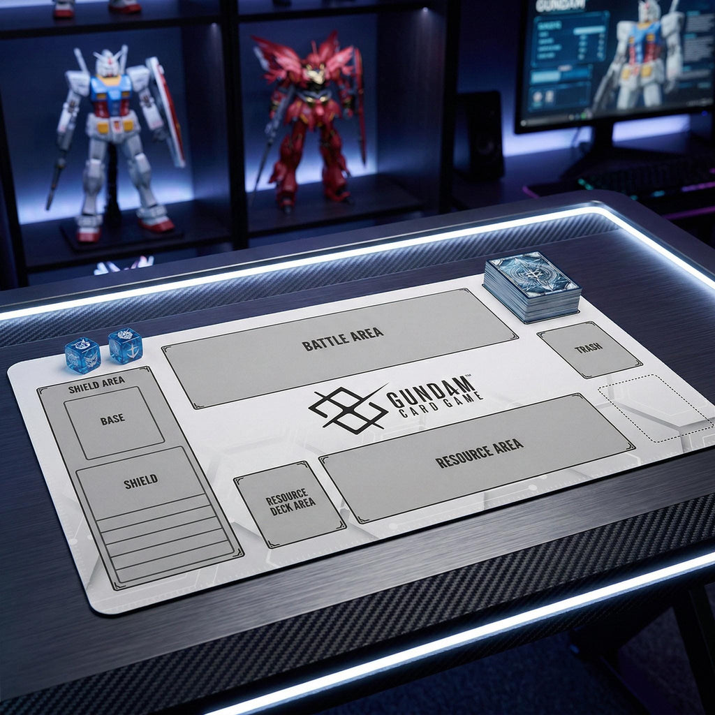 Gundam Card Game Playmat with Zones