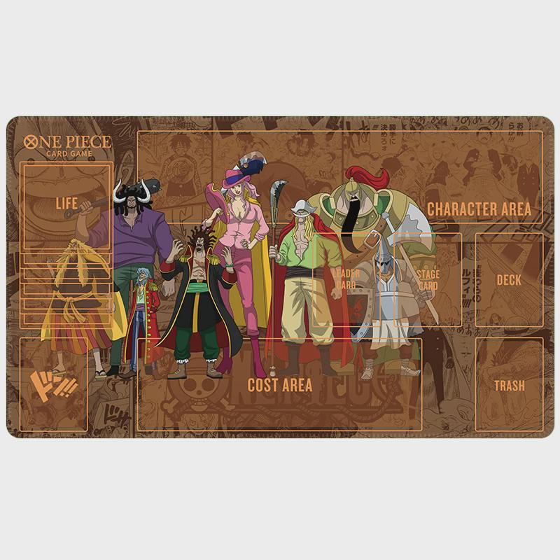 One Piece Card Game Playmat with Zones, Rocks Pirates Playmat, Kaido Whitebeard Big Mom TCG Mat, Custom Anime Desk Mat, TCG Gaming Mousepad