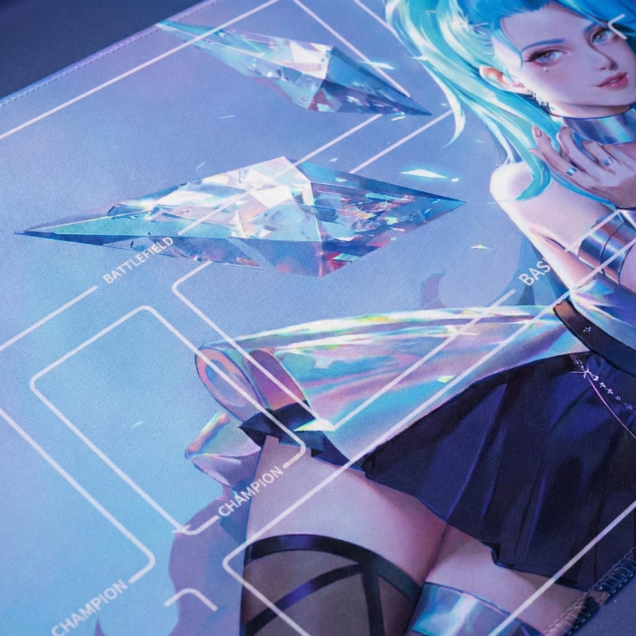 K/DA Seraphine Riftbound Playmat