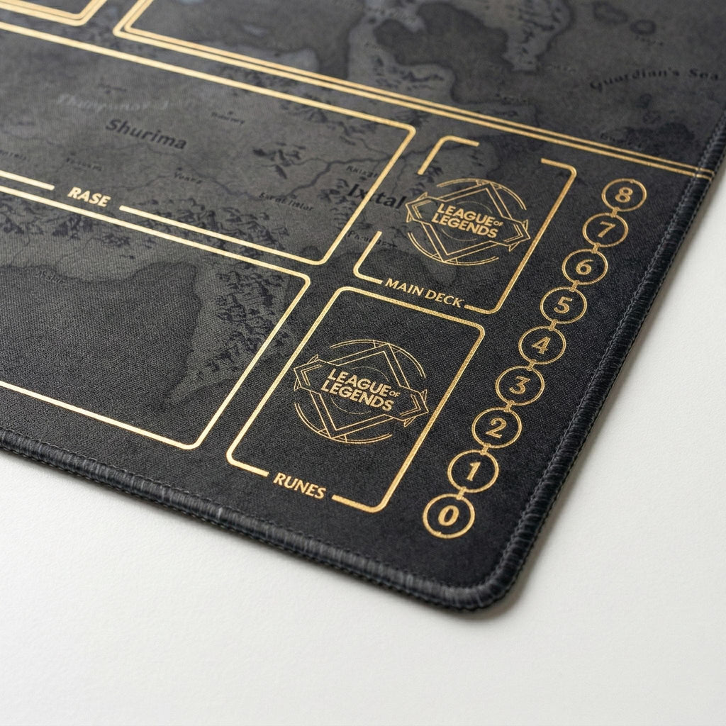 Two Player Riftbound Playmat - League of Legends Trading Card Game Mat - Duo Zones Battlefield 24" x 24" inches (60x60 cm)