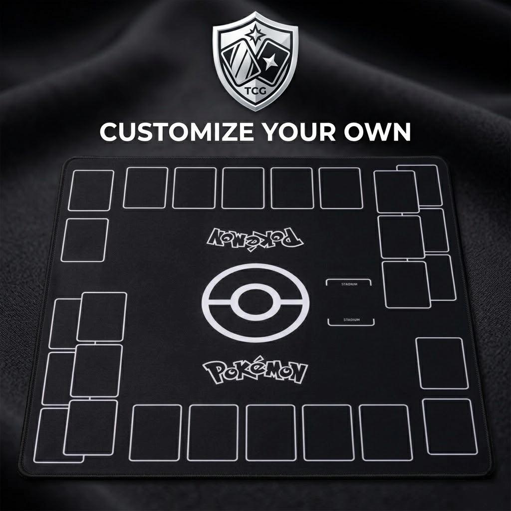 Customize Your Own Pokemon Playmat Two Player | Personalized Pokemon Mat 24 x 24 inches