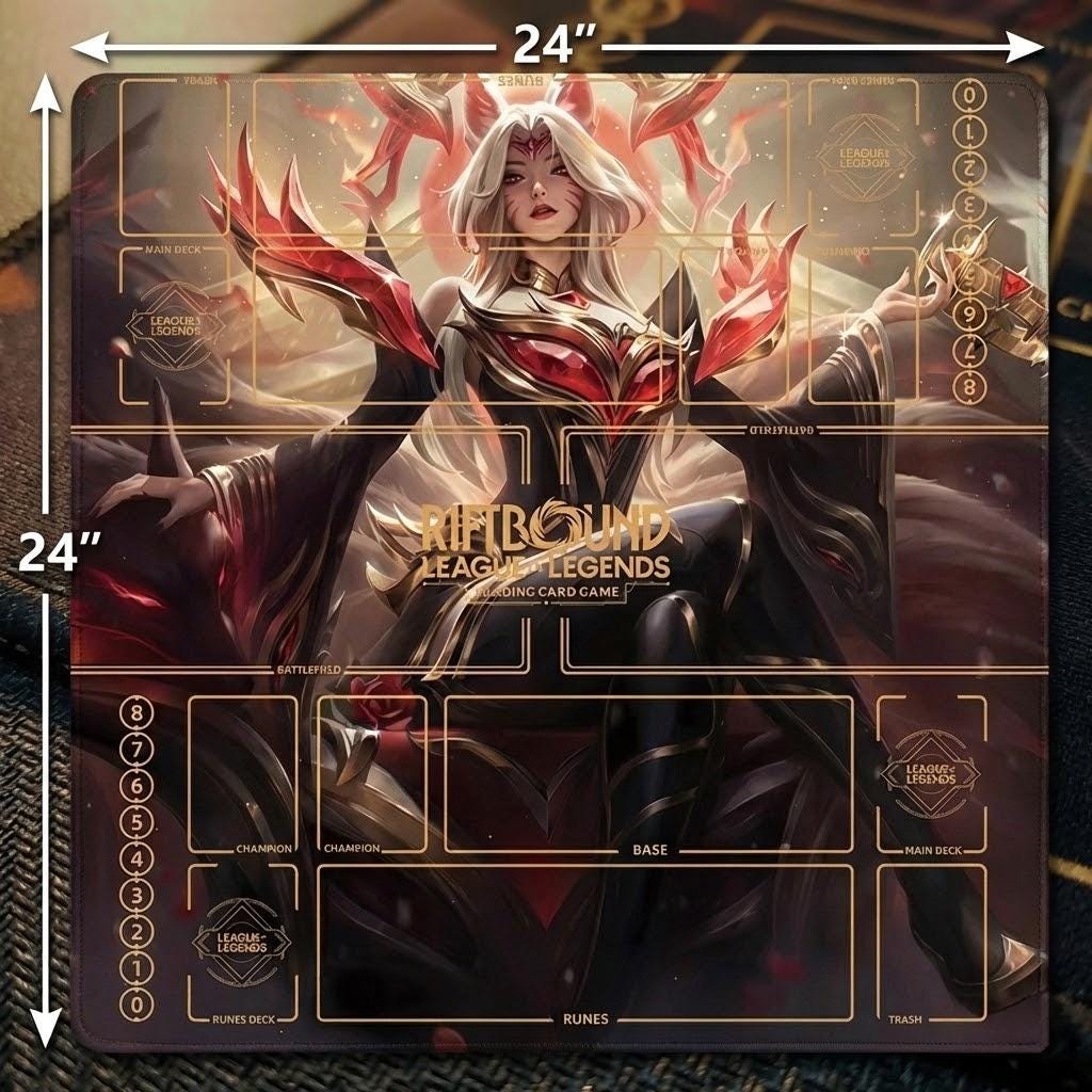 Ahri Riftbound Duo Playmat