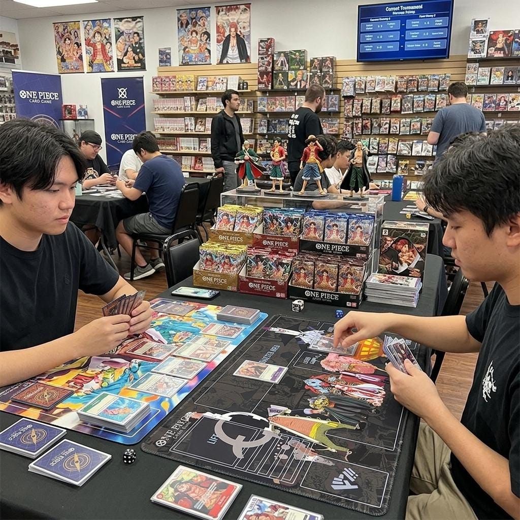 One Piece TCG Playmat, Seven Warlords Custom Card Game Mat, Tournament Size Desk Mat