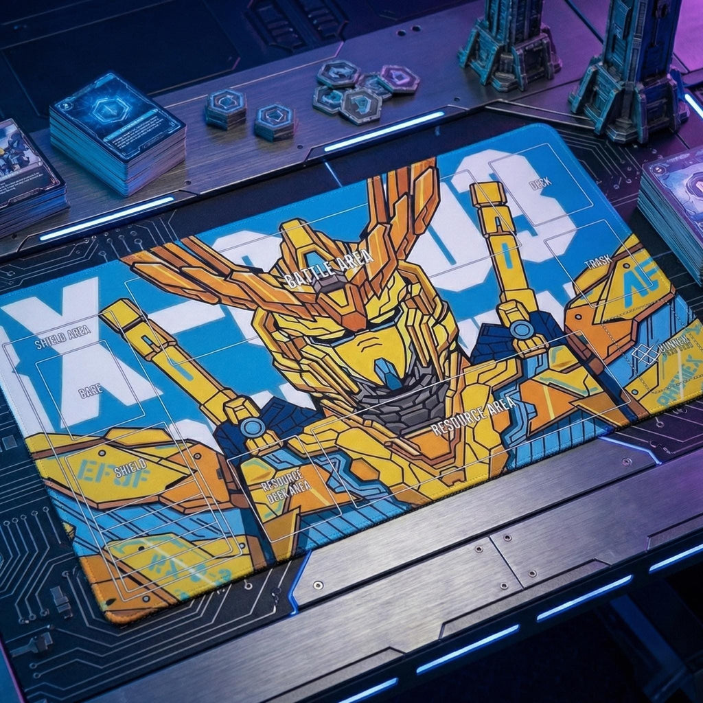 Gundam RX-0 Unicorn 03 Phenex Playmat | 24x14" Mobile Suit Gundam TCG MAT