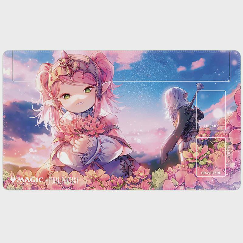 Final Fantasy MTG Playmat "Nanamo Ul Namo" | MTG Commander Mat with Zones | Anime Desk Mat for Magic: The Gathering & TCG | 24x14 inches