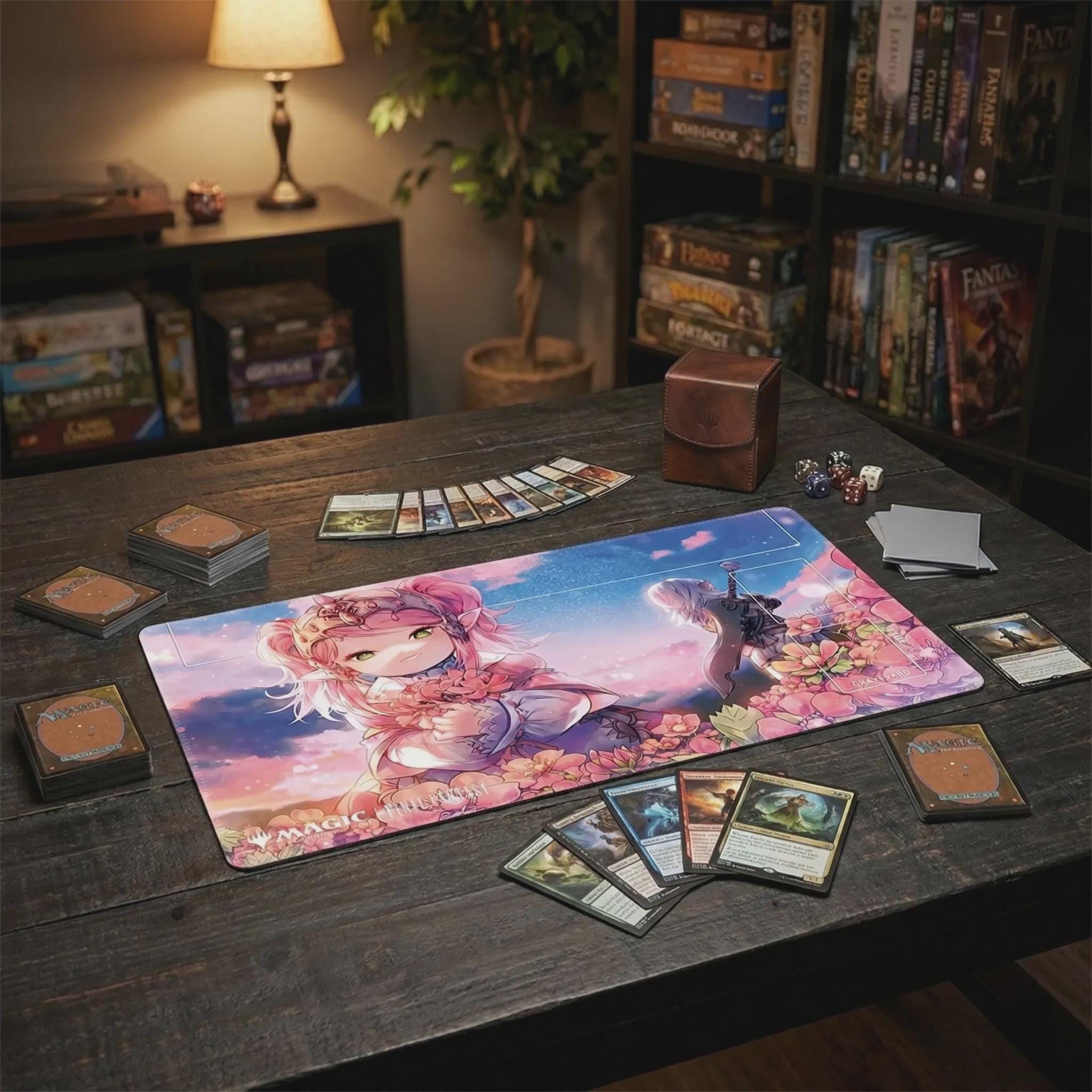 Final Fantasy MTG Playmat "Nanamo Ul Namo" | MTG Commander Mat with Zones | Anime Desk Mat for Magic: The Gathering & TCG | 24x14 inches