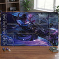 Yasou Arcana Riftbound LOL Playmat - League of Legends Inspired Trading Card Game - 24" x 14" inches (600 x 350 x 2 mm) Stitched Edges