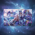 Janna Crystal Rose Riftbound LOL Playmat - League of Legends Inspired Trading Card Game - 24" x 14" inches (600 x 350 x 2 mm) Stitched Edges