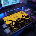 Two Player Pokemon Playmat | Duo TCG PTC Battle Mat | Double Field Resource & Zones |  24 x 24 inches