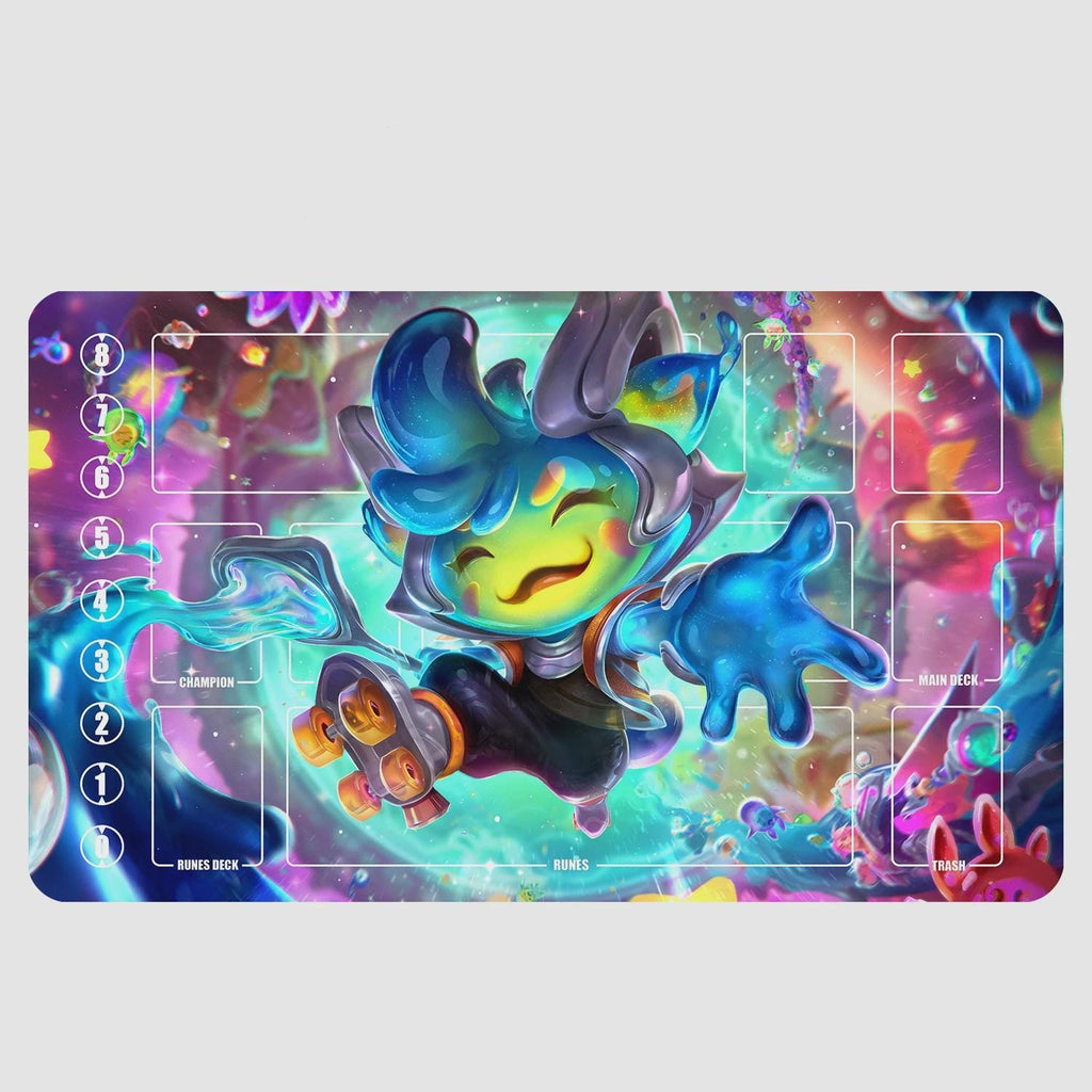 Teemo League of Legends Riftbound Playmat | LOL Trading Card Game Mat | 24 x 14" inches Stitched Edges | Space Groove Teemo