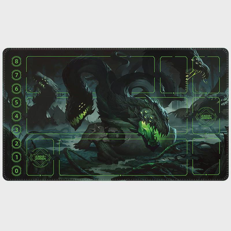Baron Nashor Arcana Riftbound LOL Playmat - League of Legends Inspired Trading Card Game -24" x 14" inches (600 x 350 x 2 mm) Stitched Edges