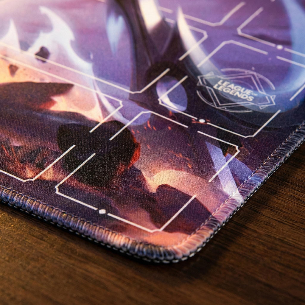 Zed Arcana Riftbound LOL Playmat - League of Legends Inspired Trading Card Game - 24" x 14" inches (600 x 350 x 2 mm) Stitched Edges