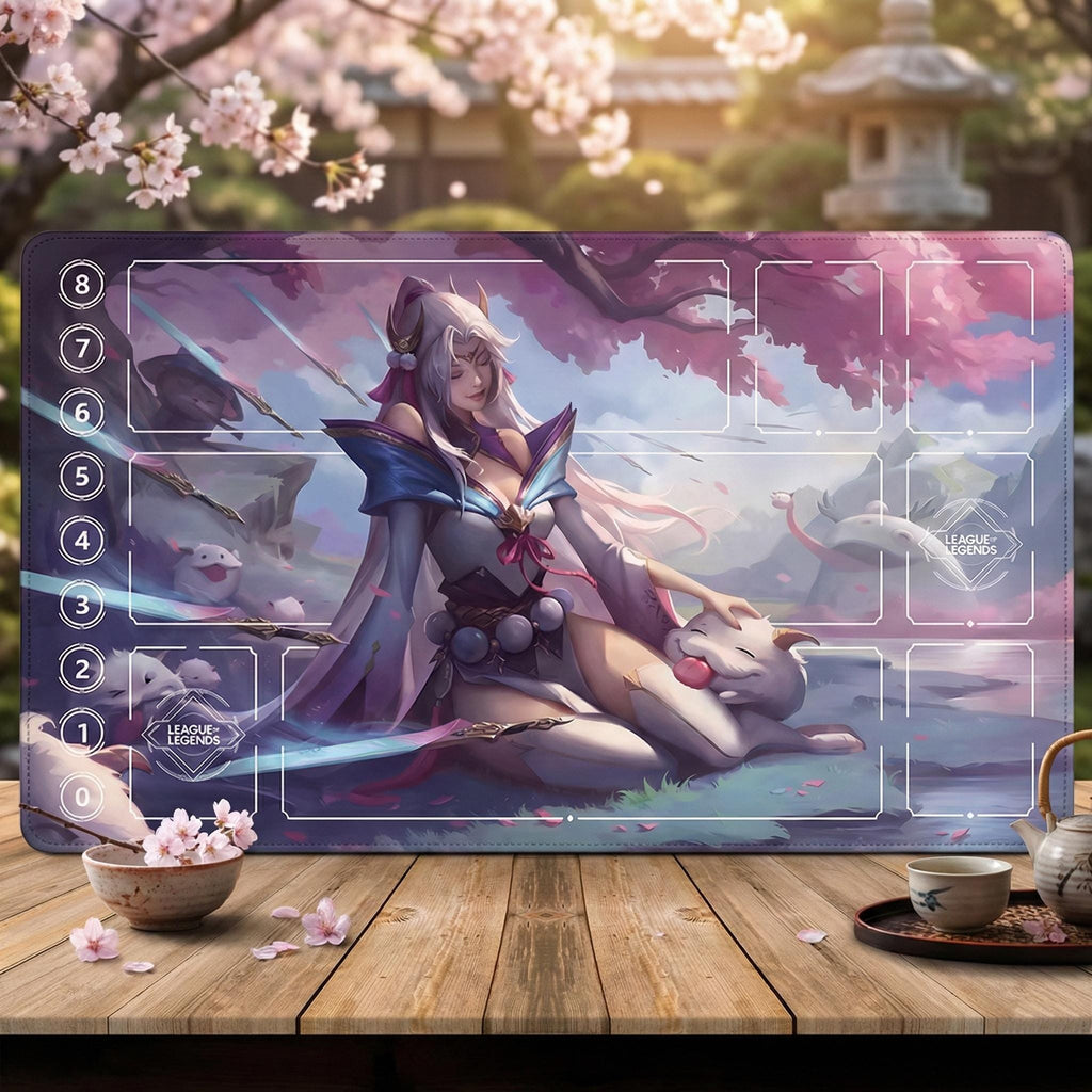 Spirit Blossom Irelia  Riftbound Playmat | League of Legends Trading Card Game | 24 x 14"