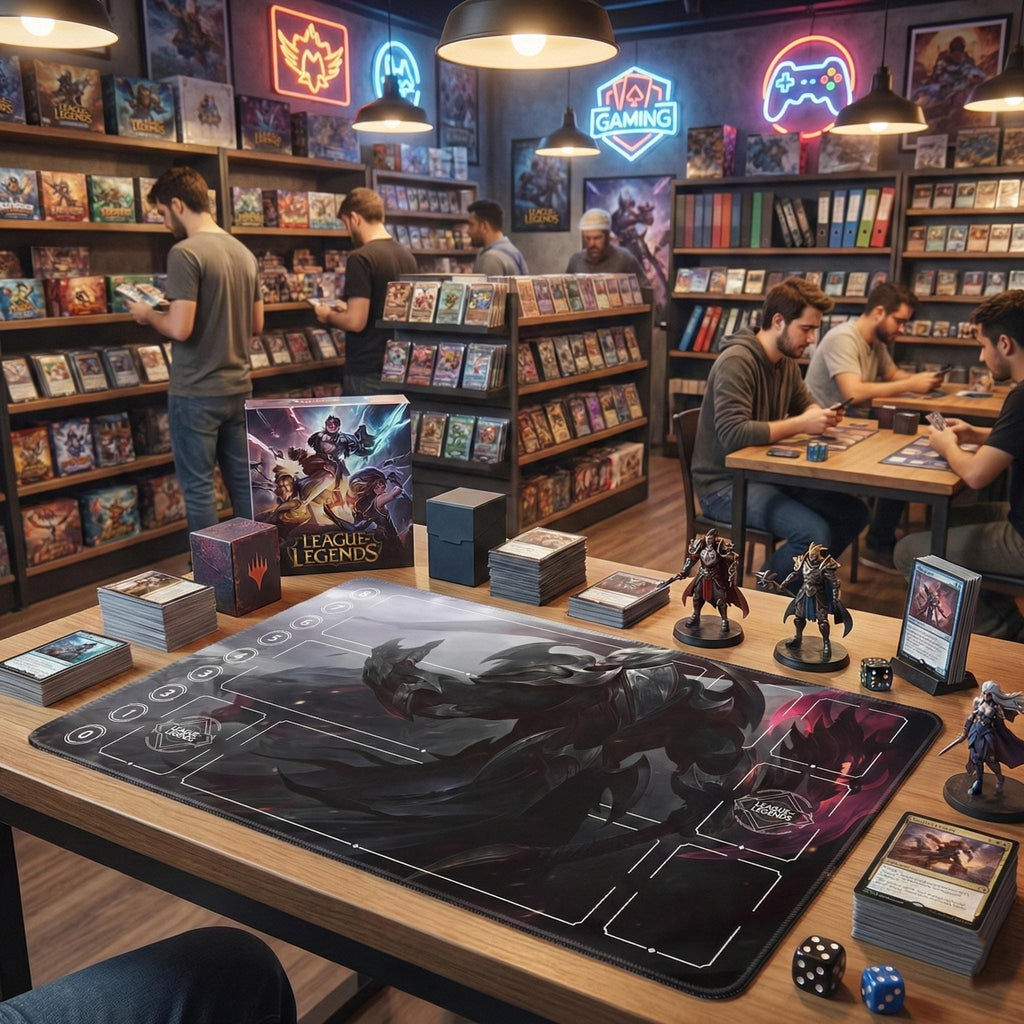 Darius League of Legends Riftbound Playmat | Trading Card Game Pad | LOL Desk Mat | 24" x 14" inches Stitched Edges