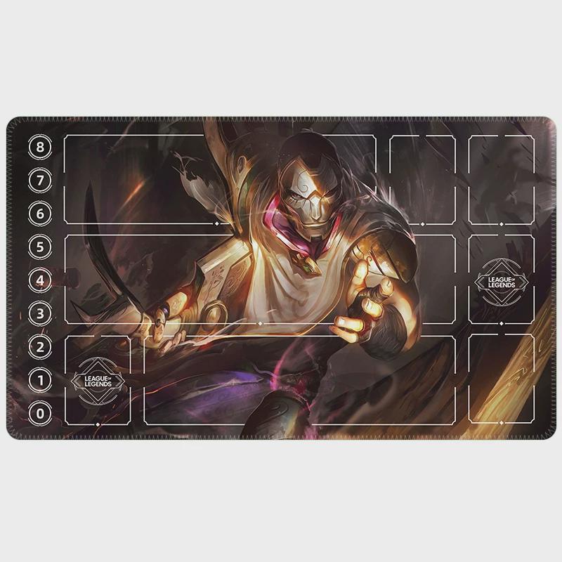 Jhin League of Legends Riftbound Playmat | Trading Card Game Pad | LOL Desk Mat | 24" x 14" inches Stitched Edges