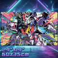 Gundam Card Game Playmat with Zones, Witch from Mercury Aerial Desk Mat, Anime TCG Mat, Large Mecha Mousepad, Gaming Gift for Anime Fans