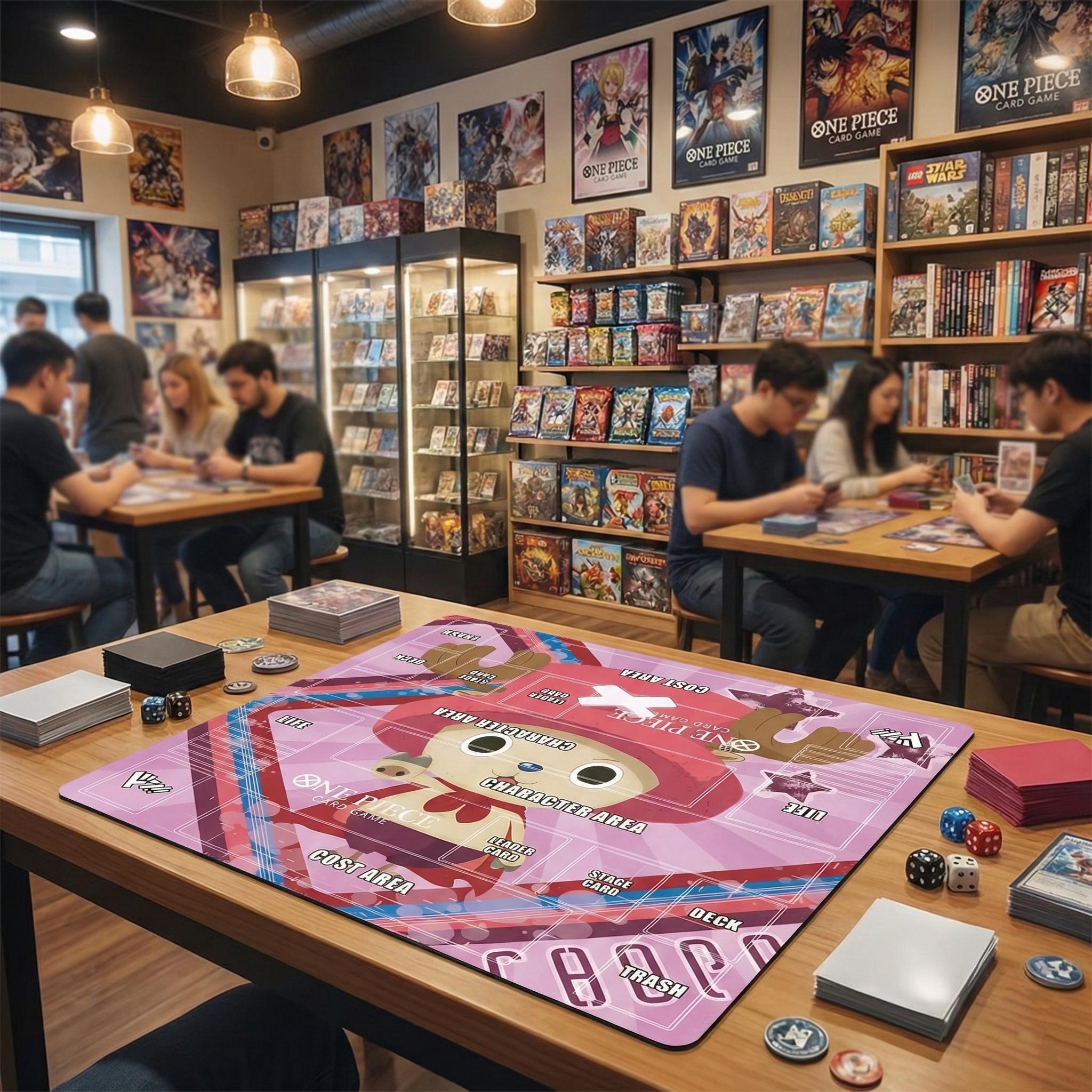 Tony Tony Chopper One Piece Two Player Playmat | 2 Player OPCG Battle Mat | Double Layout Mat | 24 x 24"