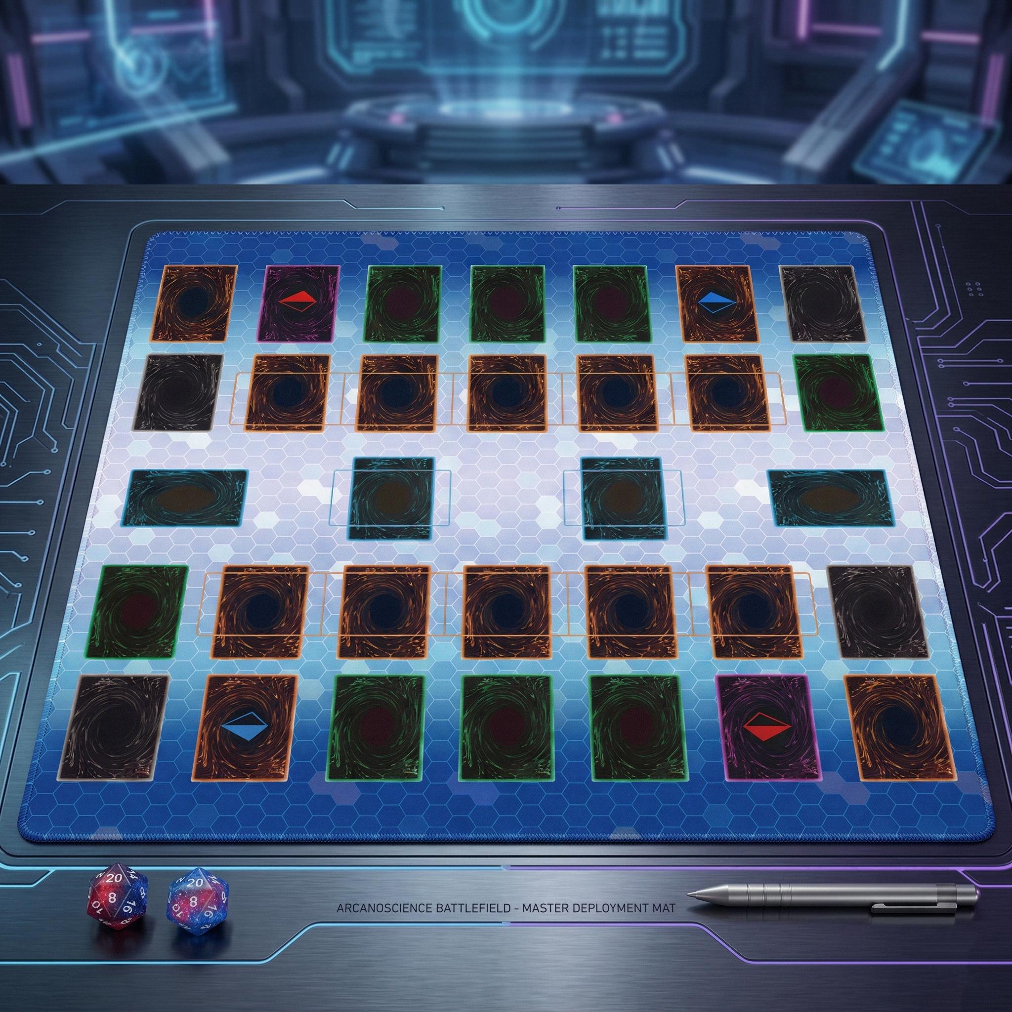 Two Player Yu-Gi-Oh! Playmat | 2 Player YGO Mat | YGO Accessories | 24 x 24" Mat