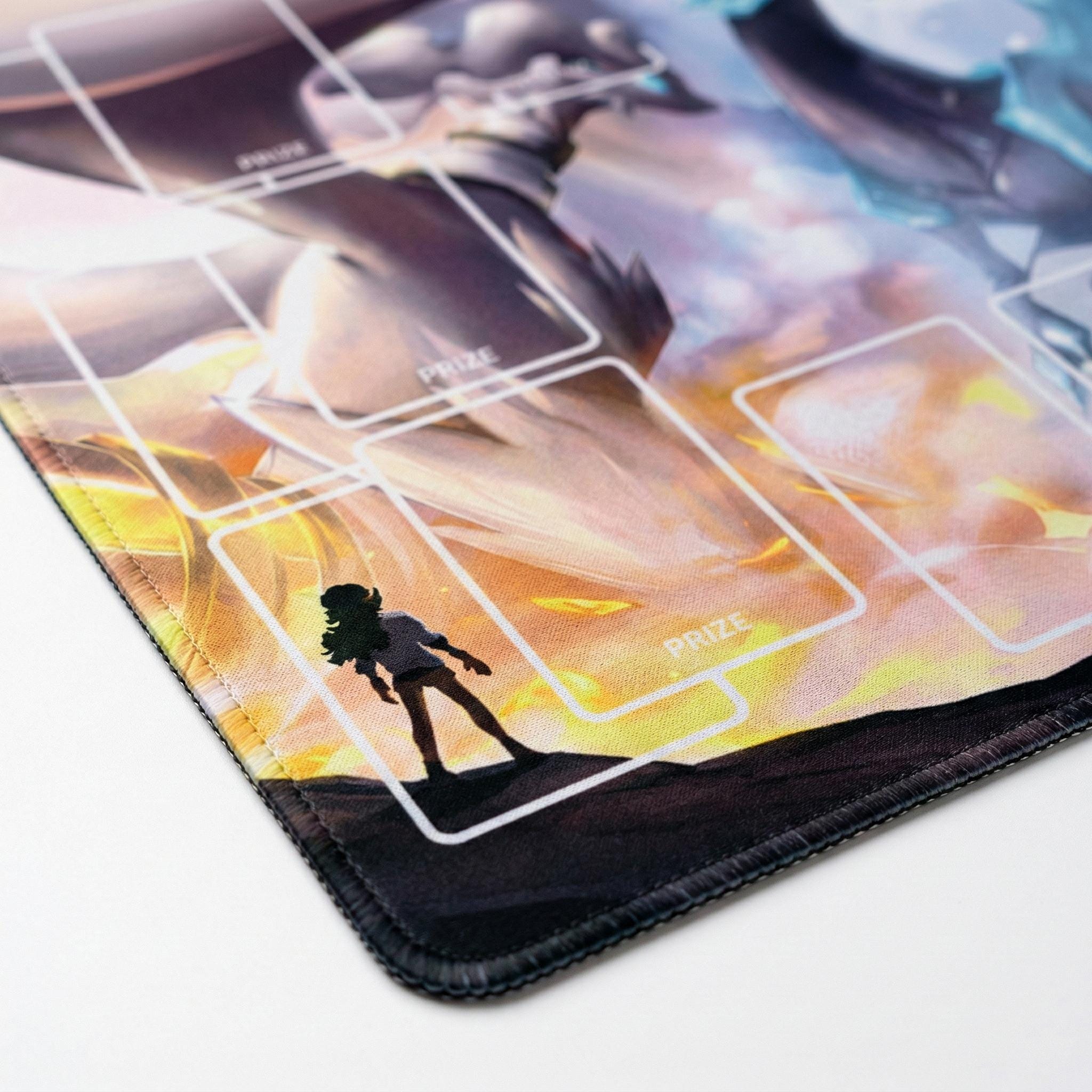 Pokemon Playmat | PTCG Card Game Mat | Reshiram Kyurem Zekrom Pokemon Playmat | 24x14" inches