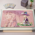 Lillie Cosmoem Pokemon Playmat | Pokemon Trading Card Game Mat | 24" x 14" inch