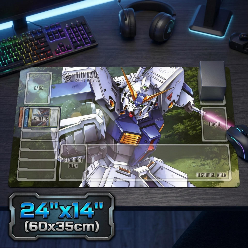 Gundam TCG Playmat RX-78NT-1 Alex, Anime Desk Mat, Mecha Gaming Mousepad, TCG Card Game Mat, Gundam Fan Gift, Large Desk Pad, Mecha Decor