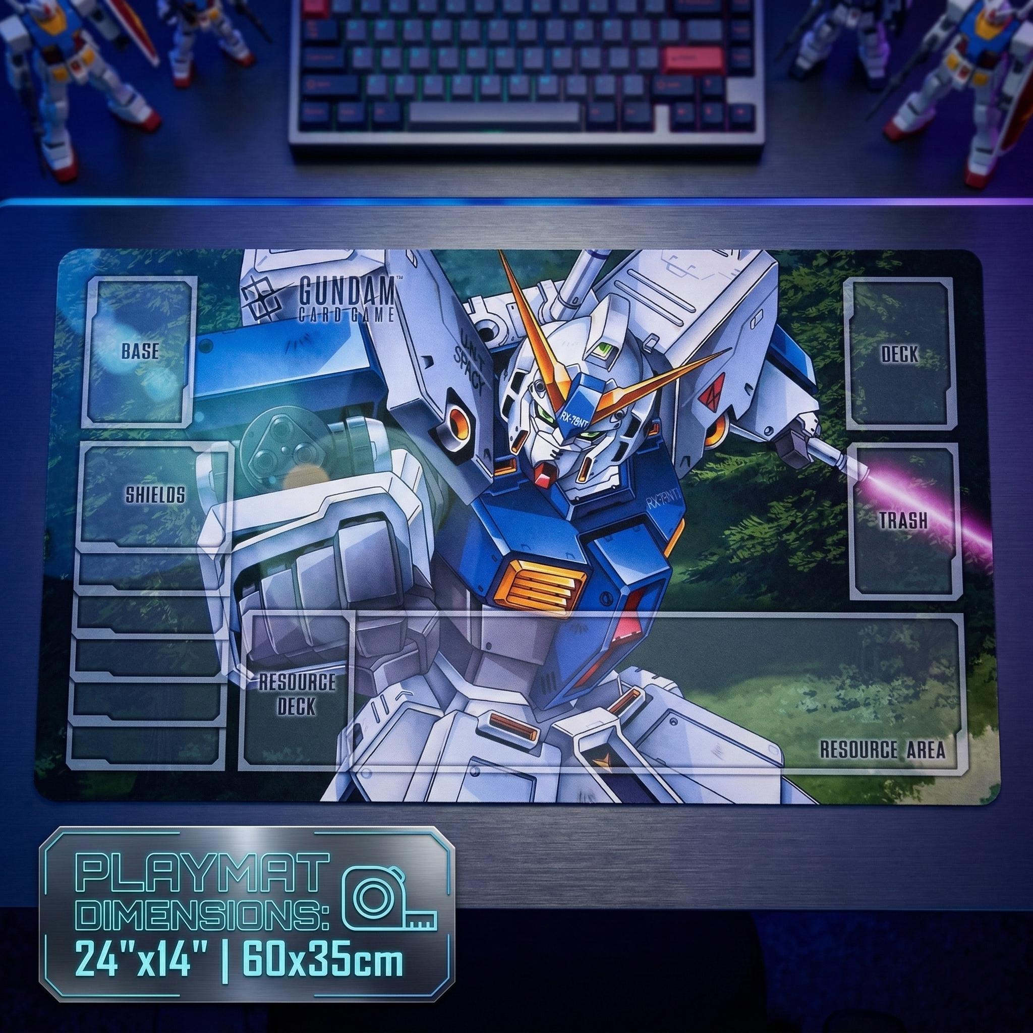 Gundam TCG Playmat RX-78NT-1 Alex, Anime Desk Mat, Mecha Gaming Mousepad, TCG Card Game Mat, Gundam Fan Gift, Large Desk Pad, Mecha Decor