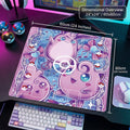 Jigglypuff Wigglytuff Igglybuff Pokemon Playmat | 2 Player Pokemon TCG Battle Mat | 24" x 24" in