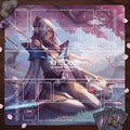 Irelia Spirit Blossom Riftbound Playmat Two Players - League of Legends Trading Card Game - Duo Zones Battlefield 24" x 24" inches