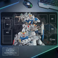 Gundam RX-79 Mecha Playmat, Card Game Desk Mat, 24x14 Inch Gaming Surface