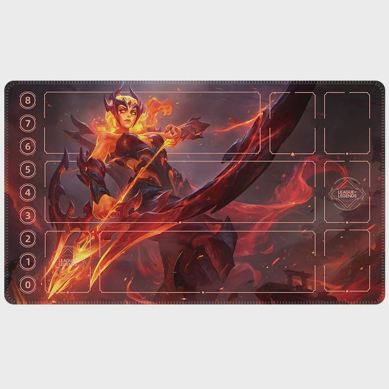 Varus High Noon Riftbound LOL Playmat - League of Legends Inspired Trading Card Game - 24" x 14" inches (600 x 350 x 2 mm) Stitched Edges