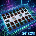 Two Player Yu-Gi-Oh! Playmat | 2 Player YGO Battle Mat | Double Duel Layout | 24 x 24"