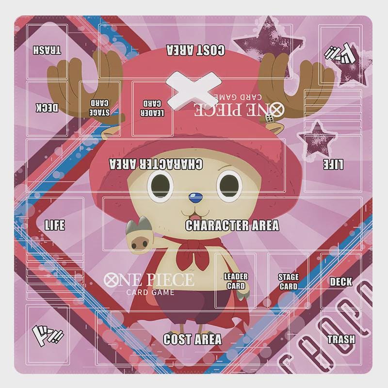 Tony Tony Chopper One Piece Two Player Playmat | 2 Player OPCG Battle Mat | Double Layout Mat | 24 x 24"