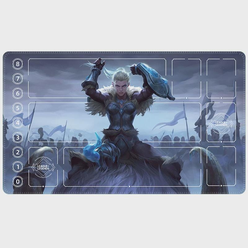Sejuani League of Legends Riftbound Playmat | Trading Card Game Pad | LOL Desk Mat | 24" x 14" inches Stitched Edges