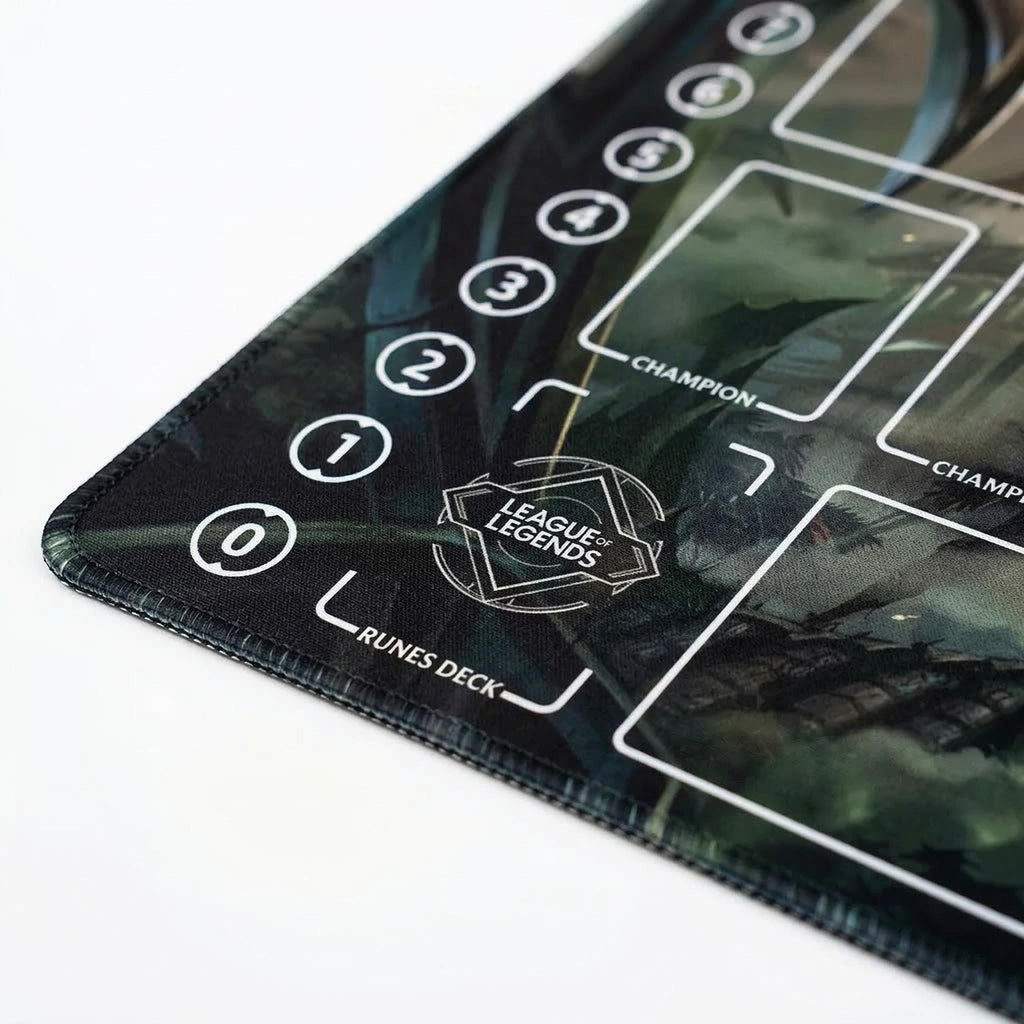 Zed League of Legends Riftbound Playmat | Trading Card Game Play Pad | LOL Desk Mat | 600x350x2mm Stitched Edges
