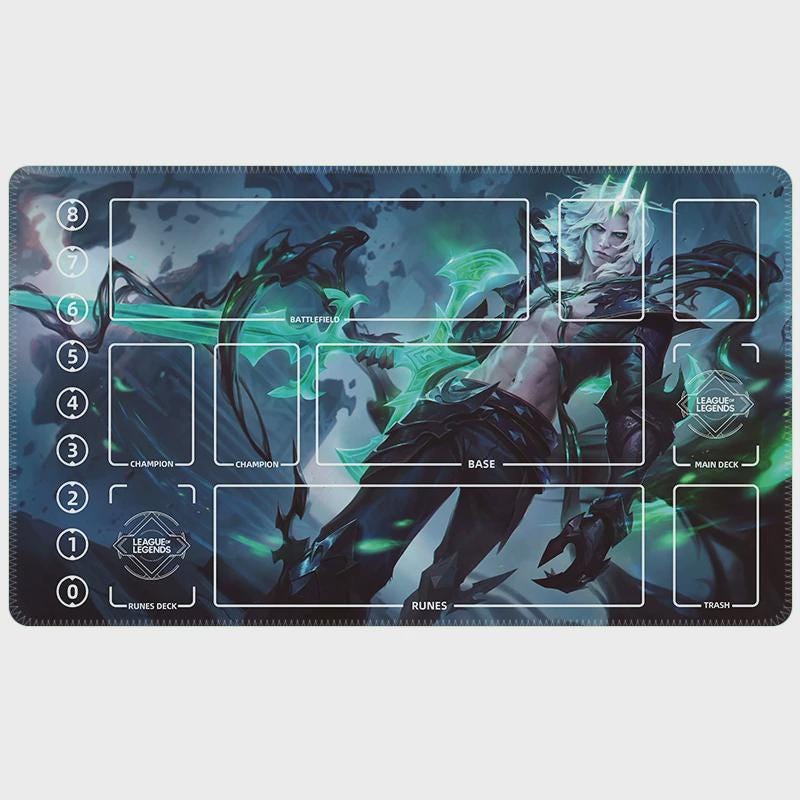 Viego League of Legends Riftbound Playmat | Trading Card Game Play Pad | LOL Desk Mat | 600x350x2mm Stitched Edges