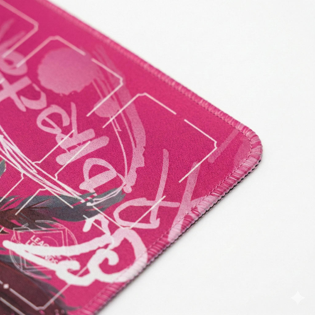 Jinx Arcana Riftbound LOL Playmat - League of Legends Inspired Trading Card Game - 24" x 14" inches (600 x 350 x 2 mm) Stitched Edges
